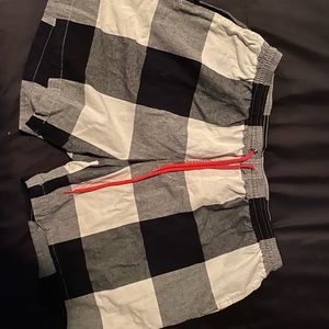 Mens Checkered black and white chubbies